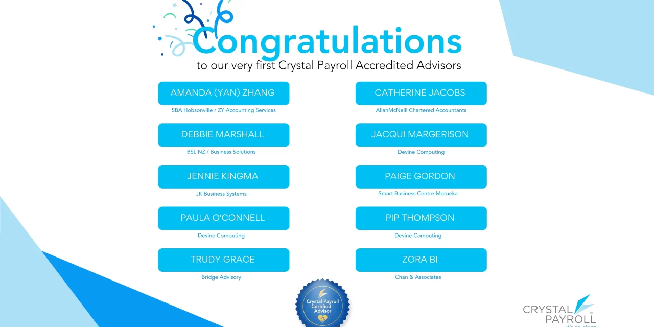 Crystal Payroll Advisors Certification Programme: Celebrating the Success of Our First Graduates!