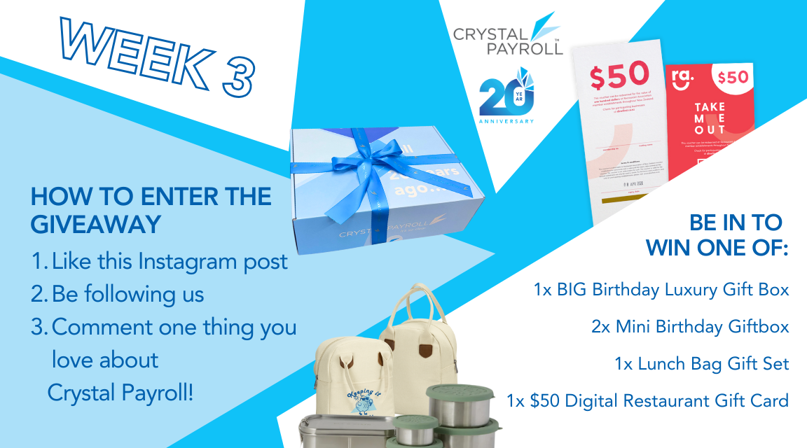 Crystal Payroll’s Big 20th Birthday Giveaway!