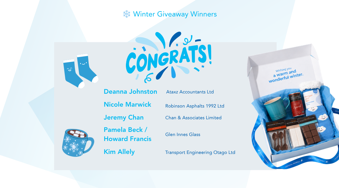 Winter Giveaway 2026 Winners